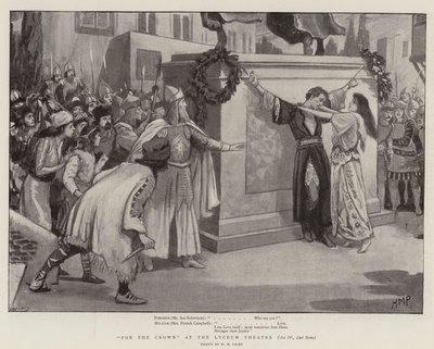Pour la couronne au Lyceum Theatre, Acte IV, dernière scène - Henry Marriott Paget